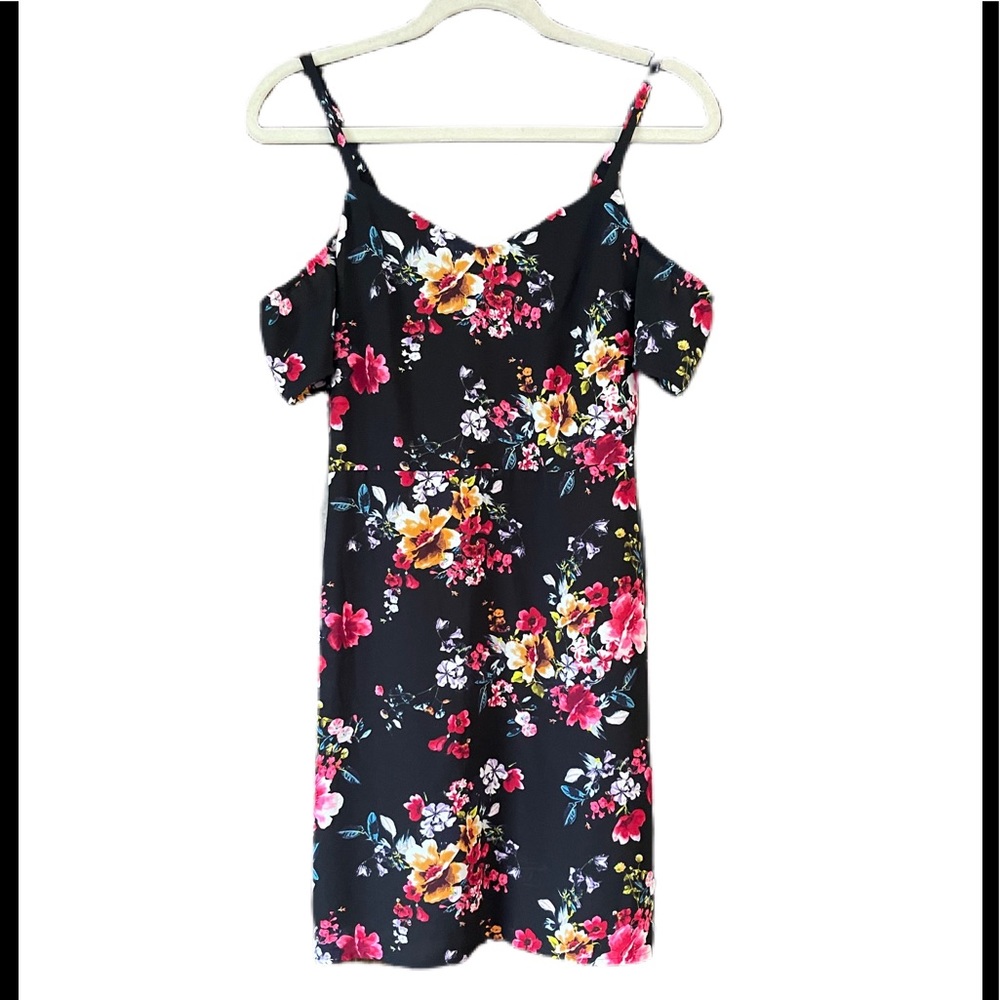 Express Floral Off the Shoulder Dress